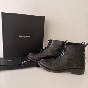 Saint Laurent Women’s Leather Ankle Boots